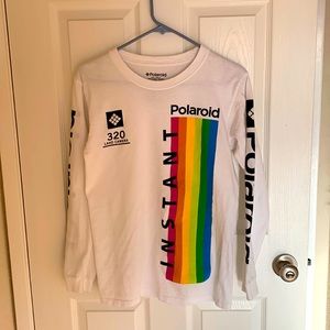 Polaroid long sleeve tee, Size small